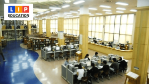 Khu thư viện của trường đại học SoGang Hàn Quốc
