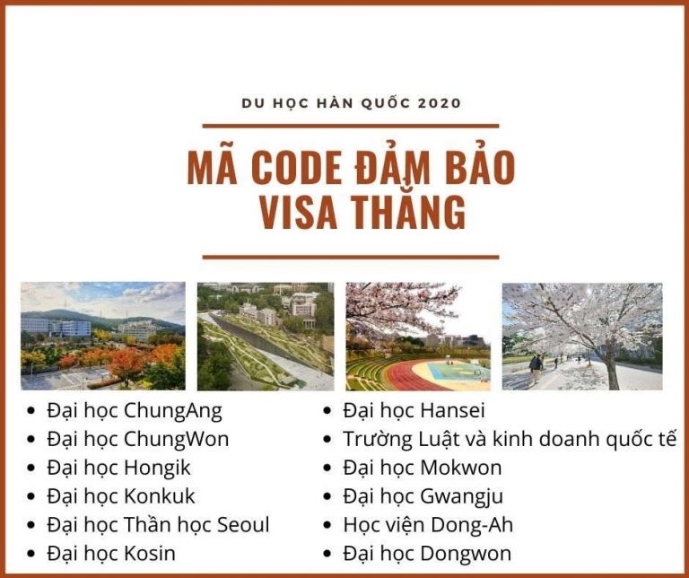 Trường mã code visa Hàn
