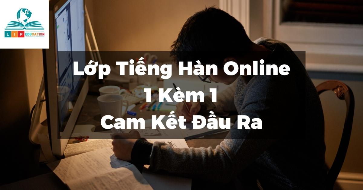 Lop tieng Han online 1 kem 1 2